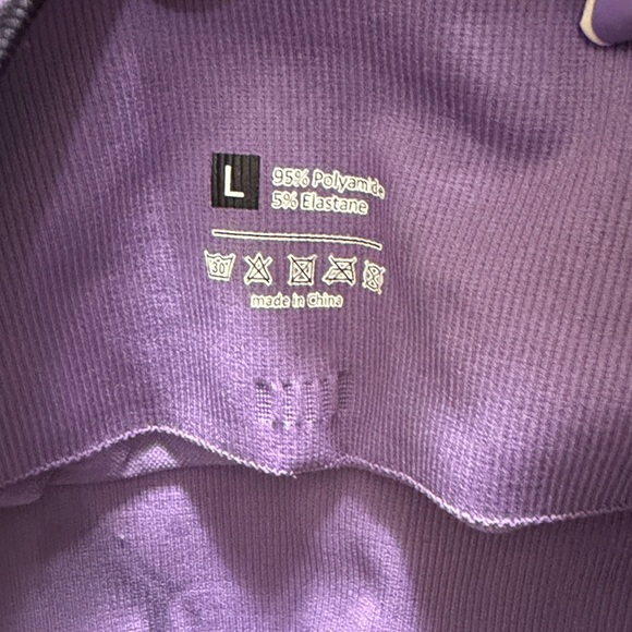 Women's Purple Tie-Dye Leggings - Picture 5 of 9